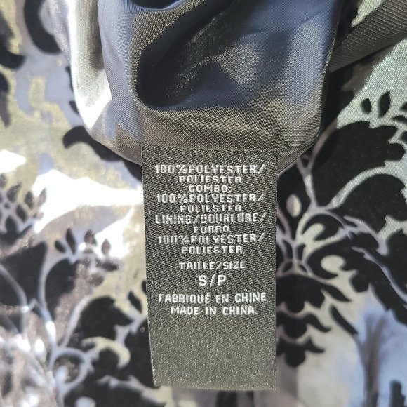 Black Collection Black Velvet  Cocktail Dress Sleeveless Small - Picture 8 of 16